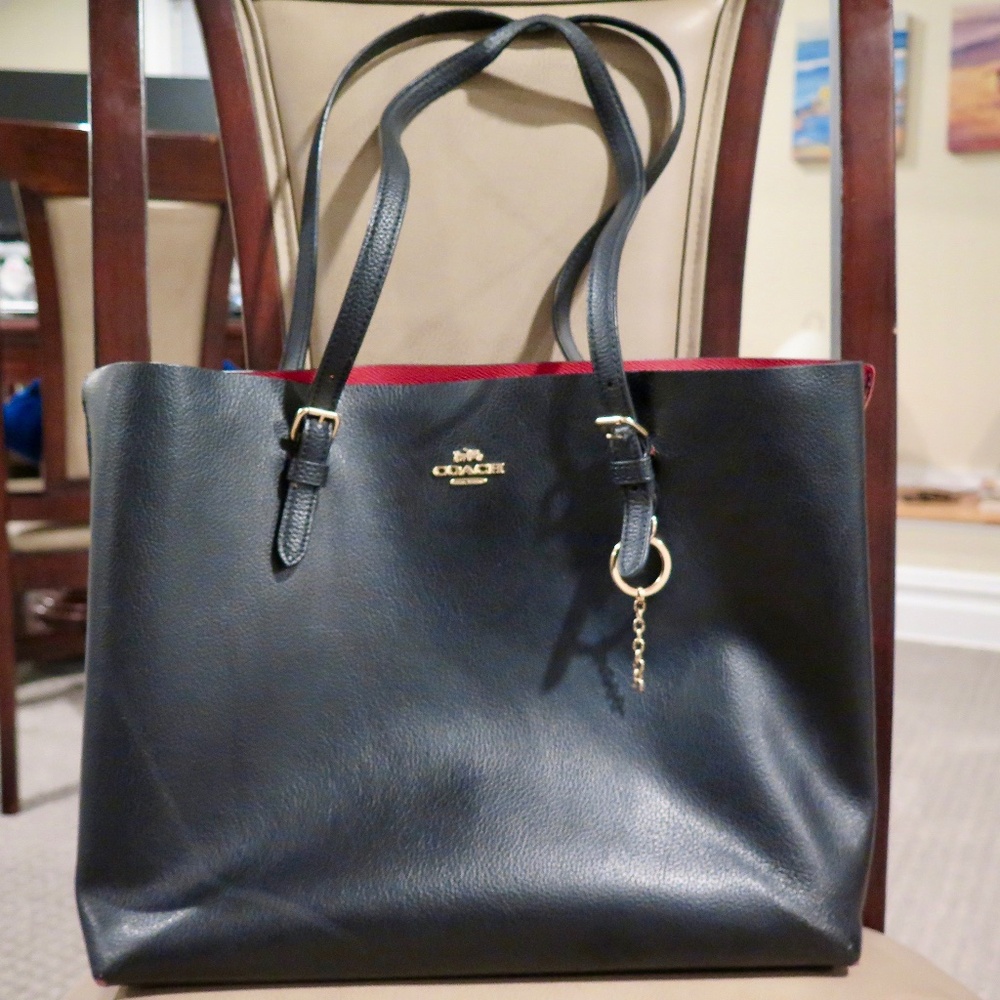 Coach Mollie Laptop Tote Bag (Black)